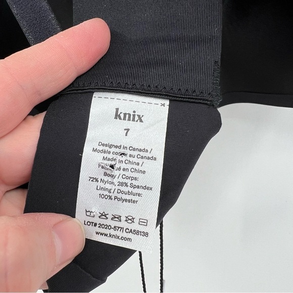 Knix WingWoman Wire Free Bra Size 7 in Black NWT - Picture 8 of 13